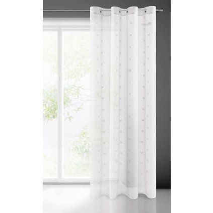 ZÁCLONA BENAY 140X250 CM BIELA