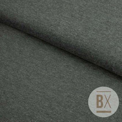 Tričkovina jednofarebná - Sivá antracitová melír