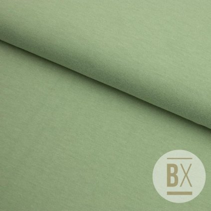 Tričkovina jednofarebná - Zelená khaki svetlá