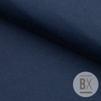 Tričkovina s lycrou 180g - Modrá tmavá