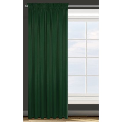 ZÁVES DESIGN91 PARISA NA PÁSKE 135X270 CM ZELENÁ