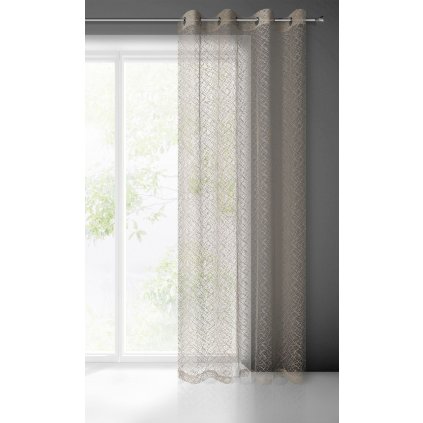 ZÁCLONA AMANDA 140X250 CM BÉŽOVÁ