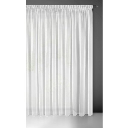 ZÁCLONA ESEL NA PÁSKE 400X250 CM BIELA