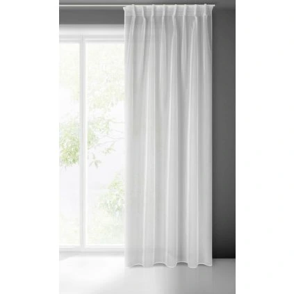 ZÁCLONA SIMONE NA PÁSKE 140X300 CM BIELA