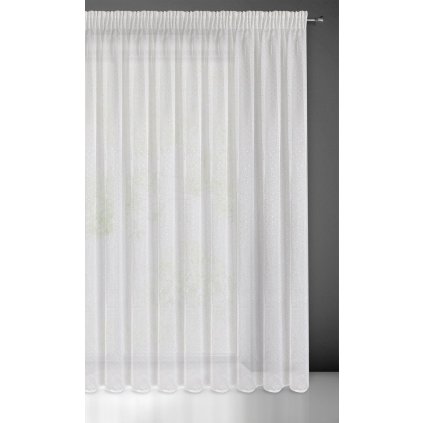 ZÁCLONA SIBEL NA PÁSKE 300X250 CM BIELA