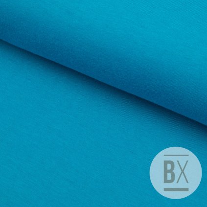 Tričkovina jednofarebná - Modrá azúrová