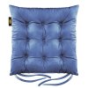 29482 vankus na stolicku zamatovy 40x40x6 cm modra
