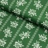 Bavlna ľudový vzor - Kvet na zelenom