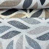 Loneta vodeodolná - Grey Leaves Pattern