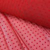 Tyl elastický "4-way" s bodkou - Červená