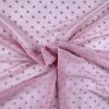 Tyl elastický "4-way" s bodkou - Ružová staroružová