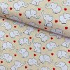 Bavlna vzorovaná - Sloníky na vanilkovom