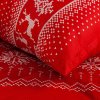 VIANOČNÉ POSTEĽNÉ OBLIEČKY NOEL 220X200 70X80/X2 ČERVENÉ