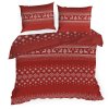 VIANOČNÉ POSTEĽNÉ OBLIEČKY NOEL 140X200 70X80/X1 ČERVENÉ