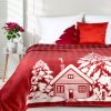 VIANOČNÁ DEKA RUDOLF 150X200 CM ČERVENÁ