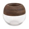 VÁZA GRACE1 18X18 CM HNEDÁ
