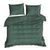 POSTEĽNÉ OBLIEČKY VERA 140 X 200 CM TMAVOZELENÉ