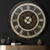DEKORATÍVNE HODINY 81 ⌀ 76X8CM ČIERNE