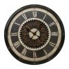DEKORATÍVNE HODINY 81 ⌀ 76X8CM ČIERNE