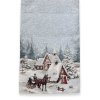 Štóla Gobelín CHENILLE 45/140 cm - Vianoce krajinka
