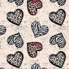 Teplákovina digital - Leopard hearts
