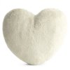 VANKÚŠ HEART 45X45CM KRÉMOVÝ