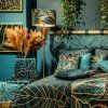 OBRAZ LIMITED COLLECTION LILI1 53X53 TMAVOZELENÝ