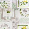 Obrusovina PVC hrubá - Patchwork zelená