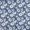 Bavlna digital - Kvety modré
