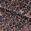Elastický úplet na legíny a dresy - Leopard čokoláda