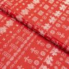 Bavlna ľudový vzor - Čičmany červená