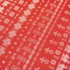 Bavlna ľudový vzor - Čičmany červená