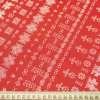 Bavlna ľudový vzor - Čičmany červená