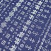 Bavlna ľudový vzor - Čičmany modrá tmavá