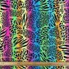 Plavkovina vzorovaná - Rainbow animal print