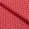 Bavlna ľudový vzor - Kvety červená