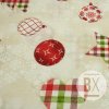 Španielska Loneta - Christmas Beige Checked Balls