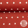 Španielska Loneta - Mini Hearts Red
