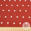 Španielska Loneta - Mini Hearts Red