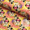 Teplákovina digital - Mickey a Minnie ružová