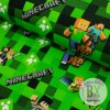 Teplákovina digital - Minecraft Square zelená