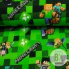 Teplákovina digital - Minecraft Square zelená