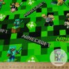 Teplákovina digital - Minecraft Square zelená