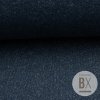Teplákovina počesaná  SHINE - Modrá tmavá