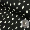 Teplákovina počesaná - Bodky čierna