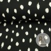 Teplákovina počesaná - Bodky čierna