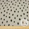 Teplákovina počesaná - Bodky sivá