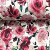 Teplákovina počesaná digital - Záhrada ruží