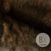 Umelá kožušina ASTORIE - Hnedá tmavá