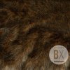 Umelá kožušina ASTORIE - Hnedá tmavá
